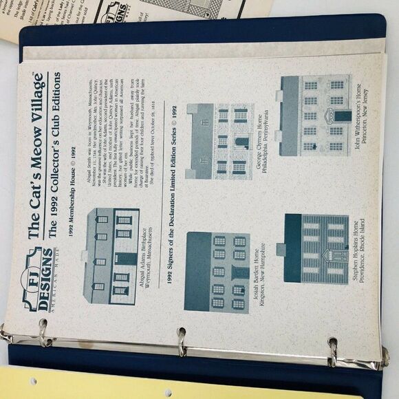 Vintage Cat's Meow Collector's Club Catalog Buying List 1990-94 Shelf Sitters - Picture 9 of 12